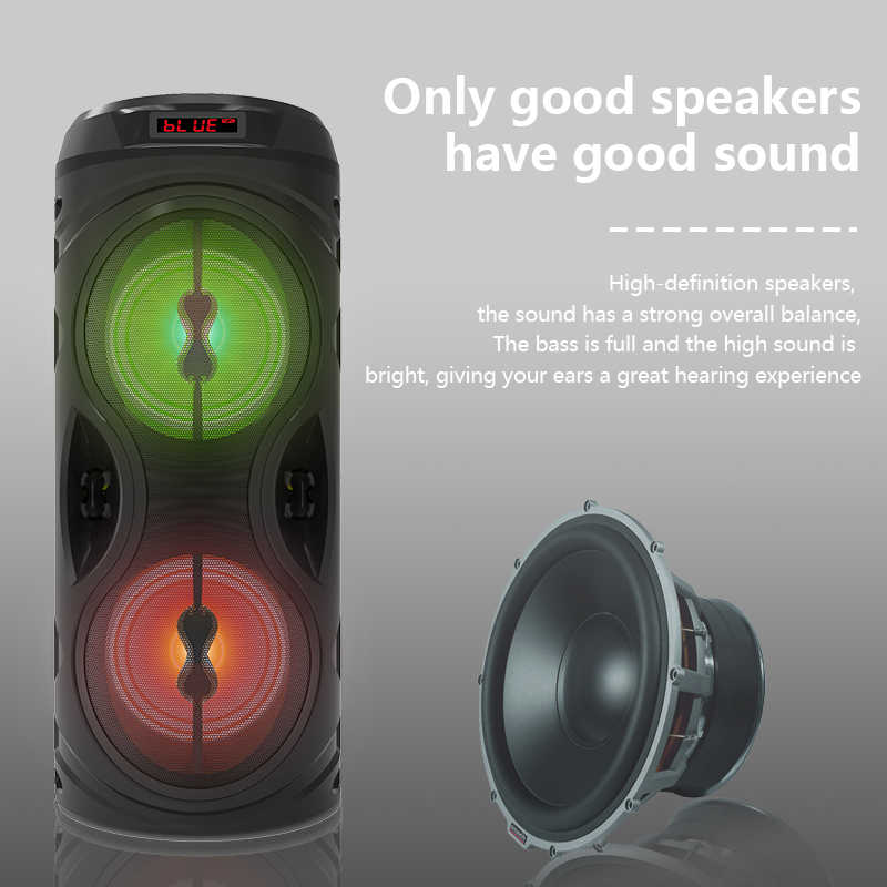 2021 custom bluetooth speaker led android karaoke player subwoofer MW-530