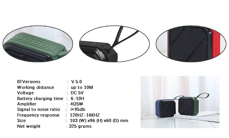 Mini outdoor portable ipx7 waterproof wireless bluetooth subwoofer speaker MY-M2